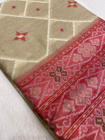 Premium Semi Ikkath Silk Saree