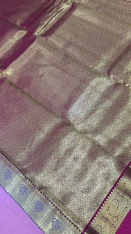 Pure Kanjeevaram silk mark certified saree