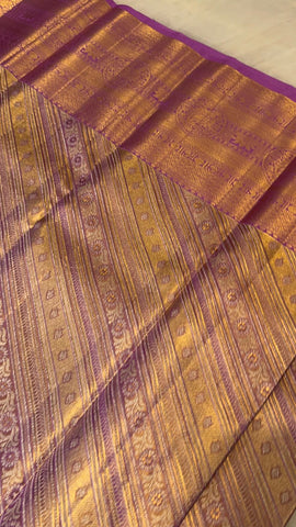 Pure zari handloom kanjeevaram silk mark certified saree