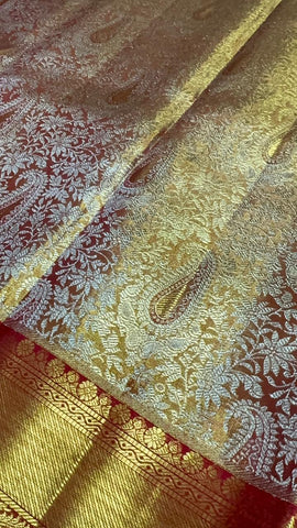 ‘The Rajnandini’ Kanjeevaram- Pure 1G zari handloom Kanjeevaram silk mark certified saree