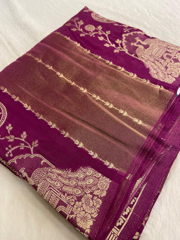 Pure Chinnon Saree