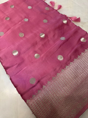 Premium crepe satin silk saree