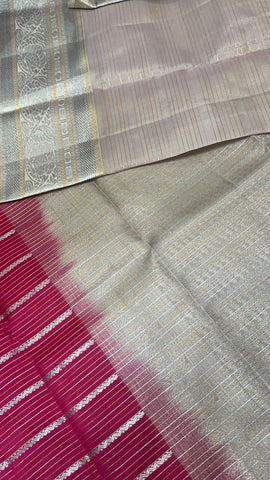 Half mix Kanjeevaram silk saree