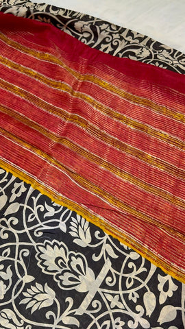 Premium soft semi Chanderi saree