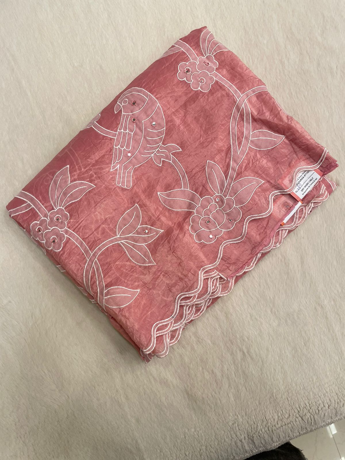 Pure crush organza saree