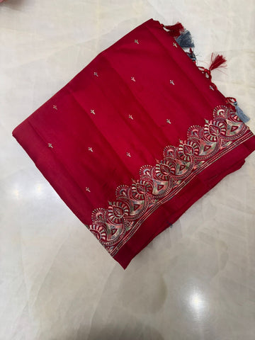Premium butter silk saree