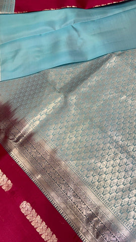 Half mix Kanjeevaram silk saree