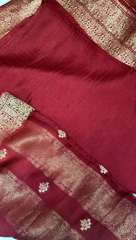Premium designer crepe silk saree