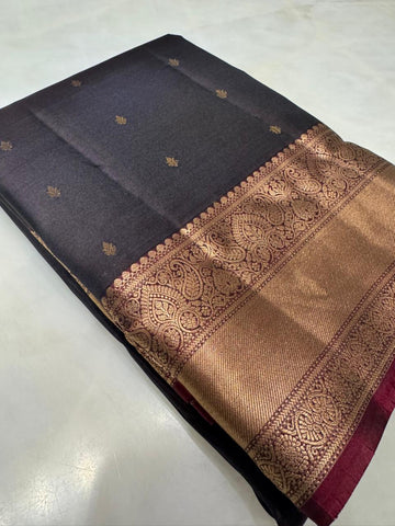 Pure zari handloom Kanjeevaram silk mark certified saree