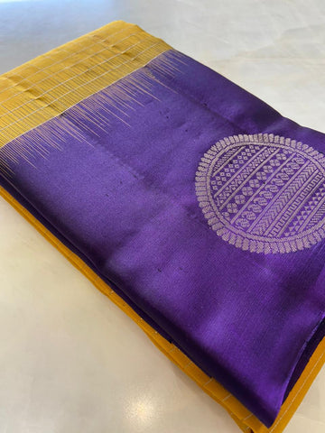 Pure zari handloom Kanjeevaram silk mark certified saree