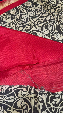 Premium soft semi Chanderi saree