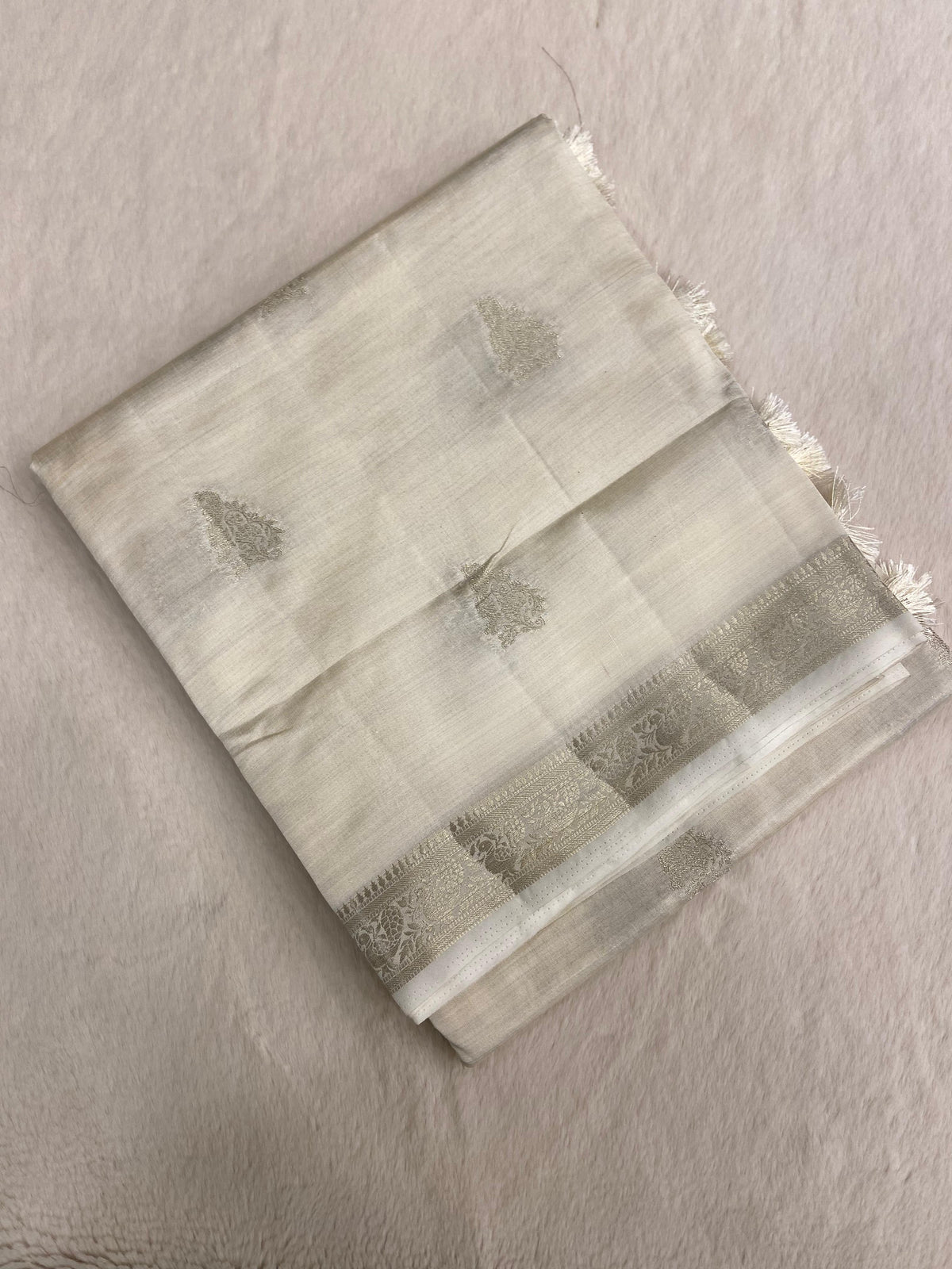 Butter crepe silk saree