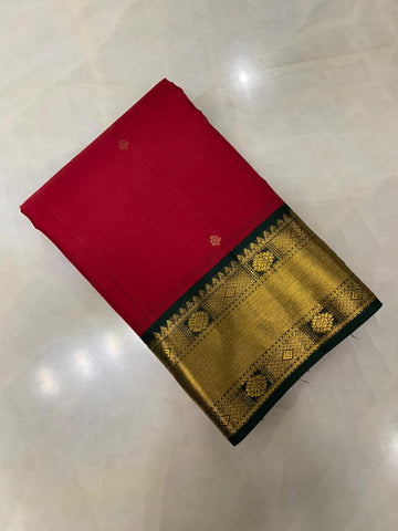Pure Zari handloom Kanjeevaram silk mark certified saree
