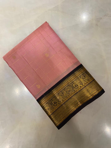 Pure Zari handloom Kanjeevaram silk mark certified saree