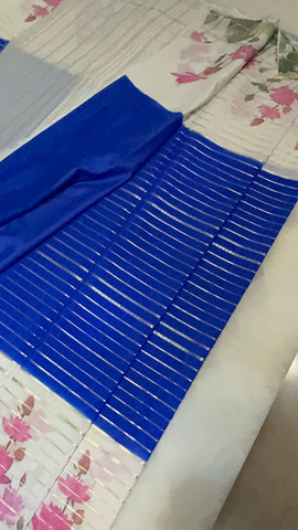 Pure mix crepe mysore silk saree
