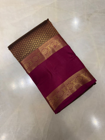 Half mix Kanjeevaram silk saree
