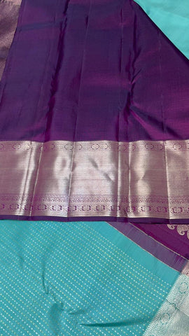 Pure 1G zari handloom Kanjeevaram silk mark certified saree