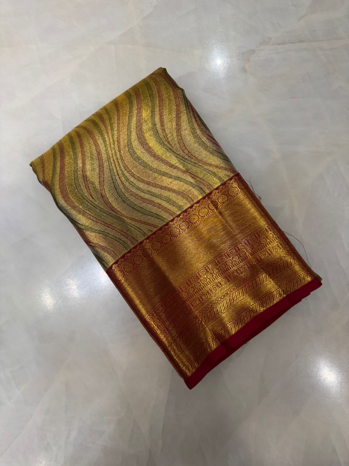 Pure Meenakari zari handloom Kanjeevaram silk mark certified saree