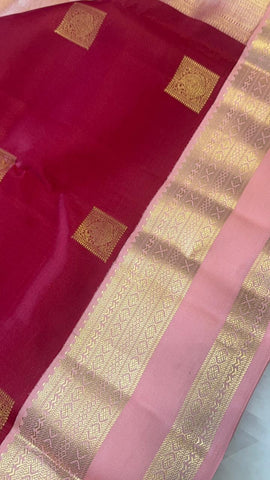 Half mix Kanjeevaram silk saree