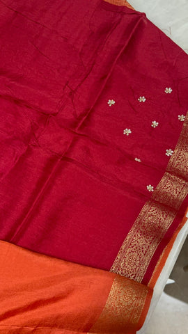 Premium organza saree