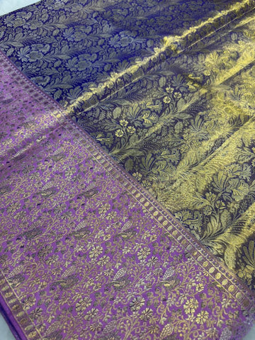 Pure Kanjeevaram silk mark certified saree