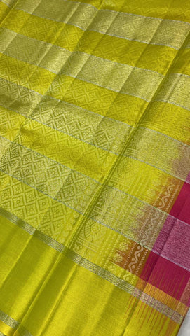 Pure Zari handloom Kanjeevaram silk mark certified saree