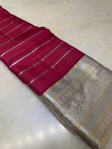 Half mix Kanjeevaram silk saree