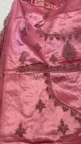 Semi stitched Fancy lehenga with self dupatta and blouse