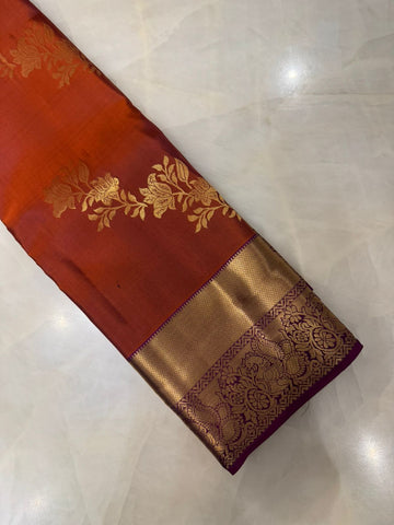 Pure Kanjeevaram silk mark certified saree