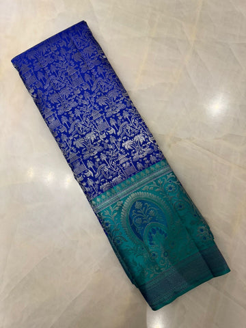Pure zari handloom Kanjeevaram silk mark certified saree