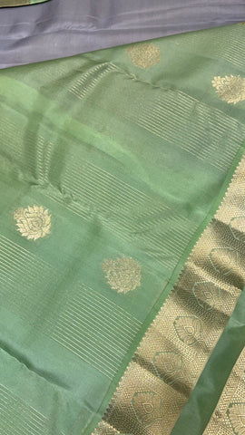 Half mix Kanjeevaram silk saree