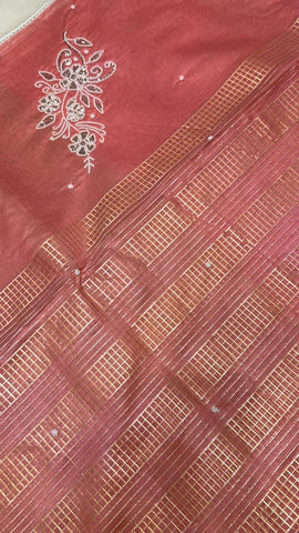 Premium soft Organza with motiwork