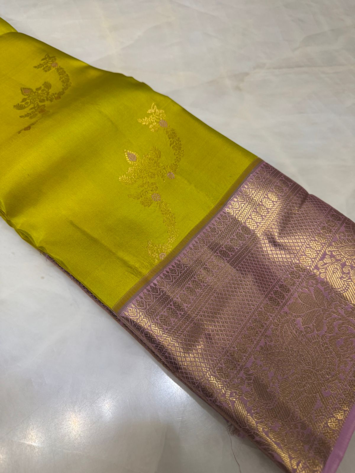 Pure Kanjeevaram silk mark certified saree