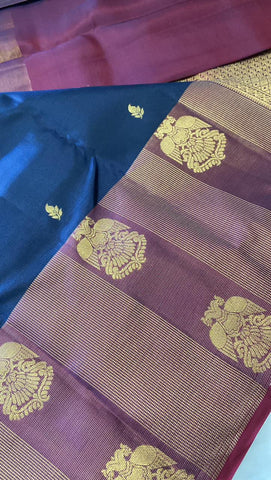 Half mix Kanjeevaram silk saree