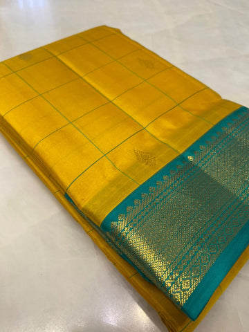 Pure Zari handloom Kanjeevaram silk mark certified saree