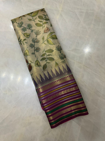 Semi Kanchipuram silk saree