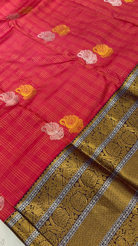Pure Kanjeevaram silk mark certified saree