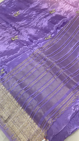 Premium dual tone organza saree