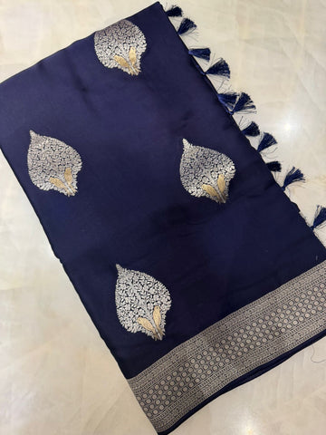 Premium crepe satin silk saree