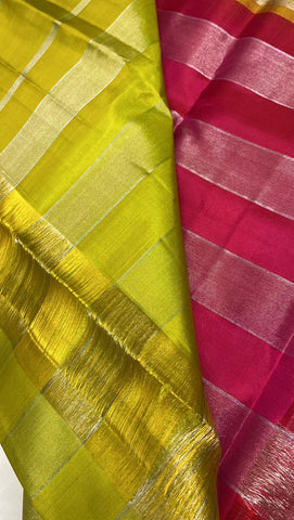 Pure Zari handloom Kanjeevaram silk mark certified saree