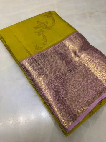 Pure Kanjeevaram silk mark certified saree