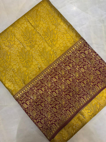Pure Kanjeevaram silk mark certified saree