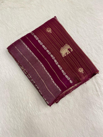 Pure Chinnon Saree