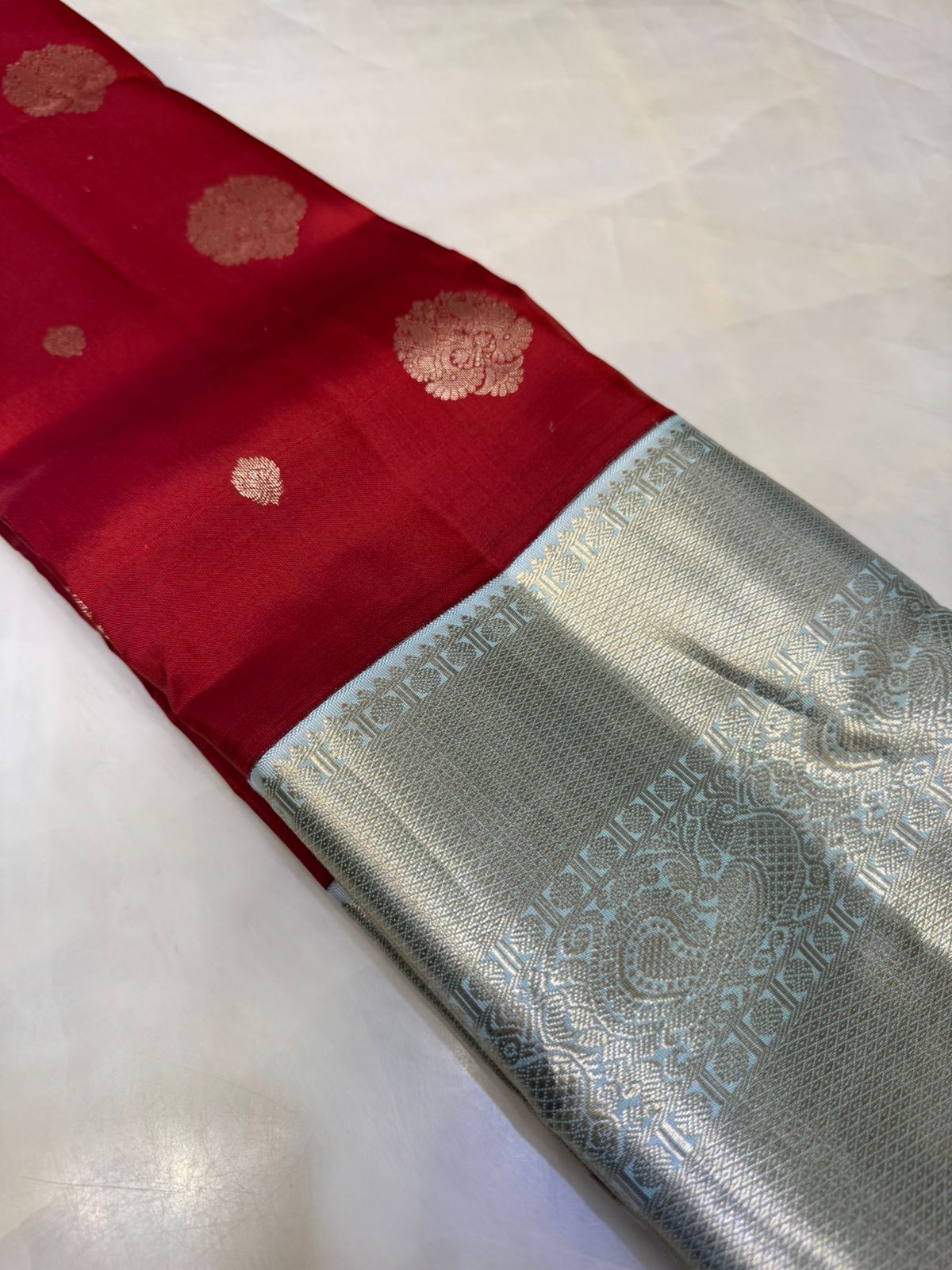 Pure Kanjeevaram silk mark certified saree
