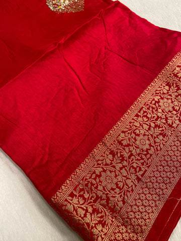 Pure Chinnon Saree