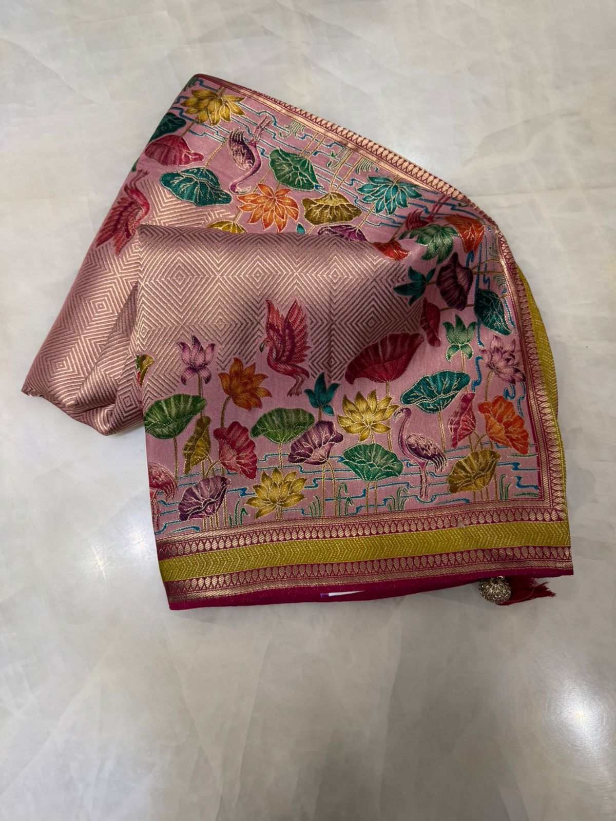 Pure Banarasi crepe silk saree💓