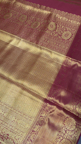 Half mix Kanjeevaram silk saree