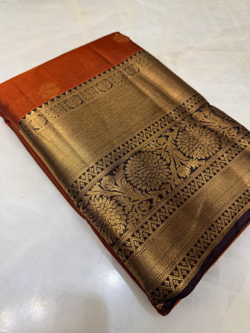 Half mix kanjeevaram silk saree