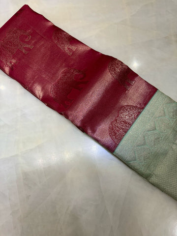 Pure Kanjeevaram silk mark certified saree