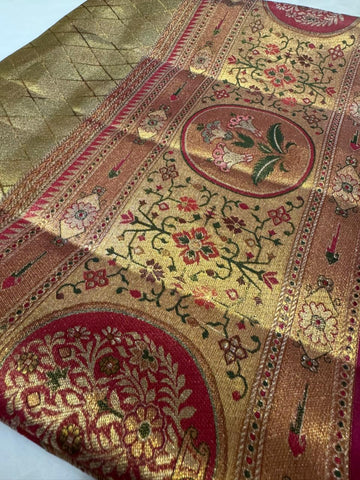 ‘The Kanakavalli’ Kanjeevaram - Pure 2G zari handloom Kanjeevaram silk mark certified saree